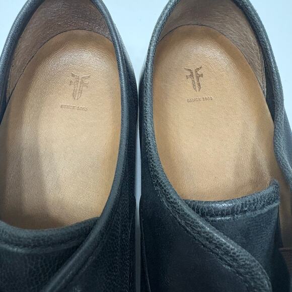 FRYE Mindy Black Leather Slip-On Sneakers Women’s Casual Comfort Shoes sz: 8.5 - Picture 11 of 12